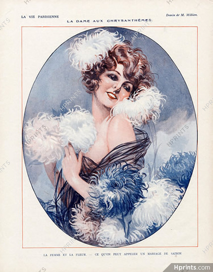 Maurice Millière 1925 La Dame aux Chrysanthèmes