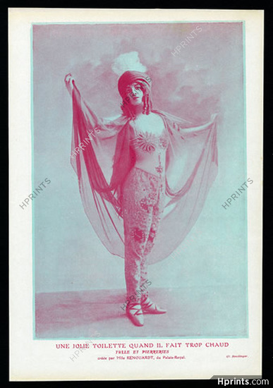 Jane Renouardt 1912 Theatre Costume Oriental Photo Reutlinger