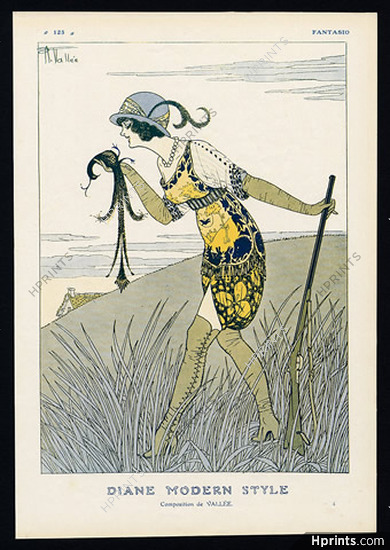 Diane Modern Style, 1912 - Armand Vallée Huntress