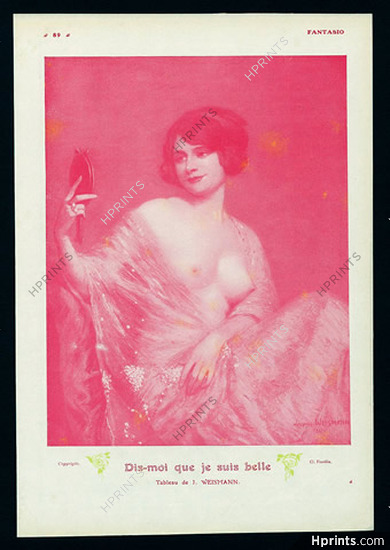 Weisman 1912 ''Dis-moi que je suis belle'' Topless