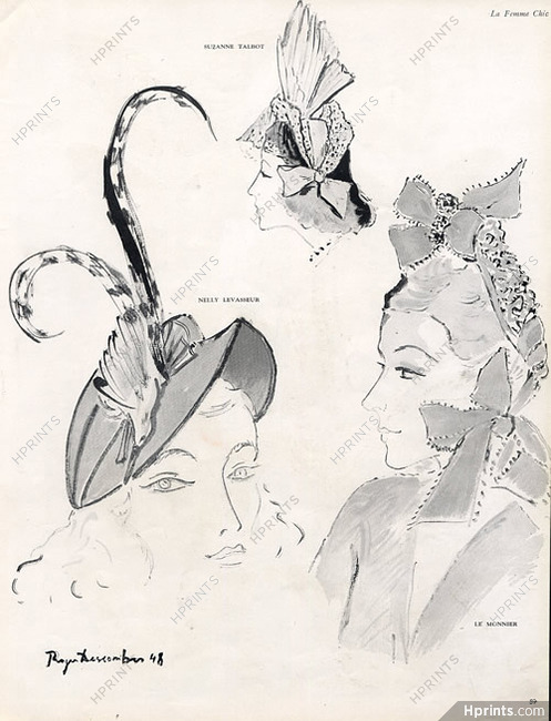 Nelly Levasseur & Le Monnier 1948 Roger Descombes