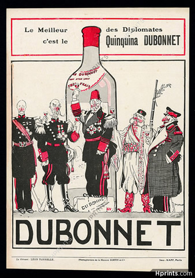 Dubonnet Quinquina 1913 ''Le Meilleur des Diplomates...''
