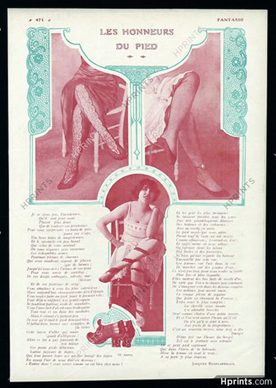 Les Honneurs du Pied 1913 Stockings, Jacques Redelsperger
