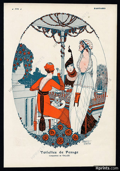 Armand Vallée 1913 "Toilettes de Pesage" Elegants, Horse Racing