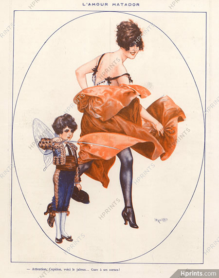 Hérouard 1919 Cupidon Matador, Torero Corrida