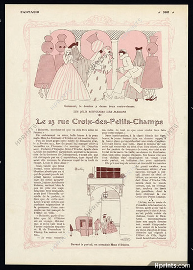 Le 23 rue Croix-des-Petits-Champs, 1912 - Charles Martin Mme Etioles