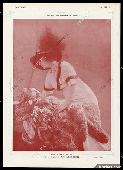 Monna Delza 1912 Mme Lenthéric Hat Phot. Talbot