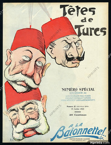 SEM 1915 ''Têtes de Turcs'' Caricature