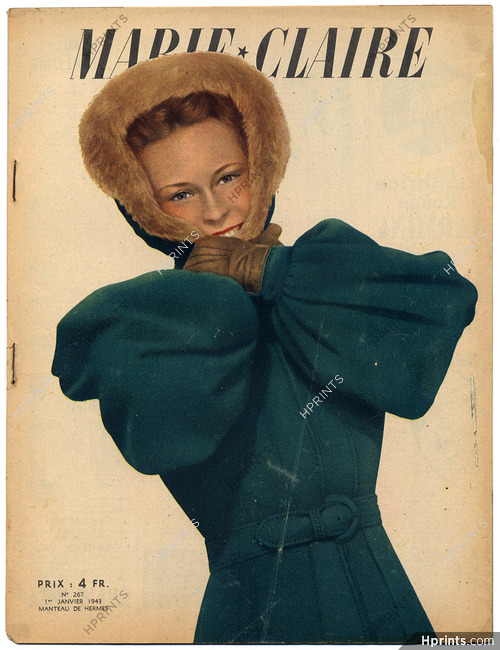 Marie Claire 1943 N°267 Hermès, 20 pages