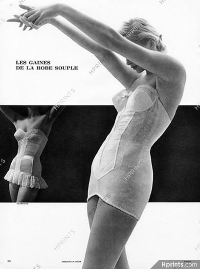 Christian Dior Gloriane Corselette Girdle Clipping