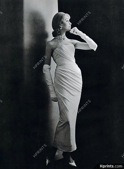 Pierre Balmain 1960 Strapless Dress, Photo Philippe Pottier