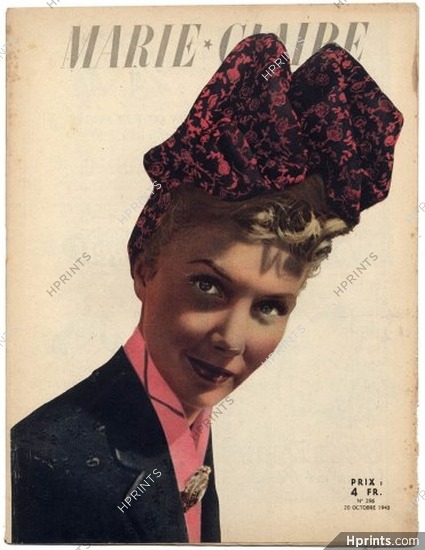 Marie Claire 1943 N°296, 20 pages