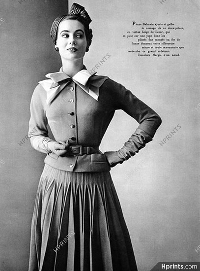 Pierre Balmain 1952 Fashion Photography