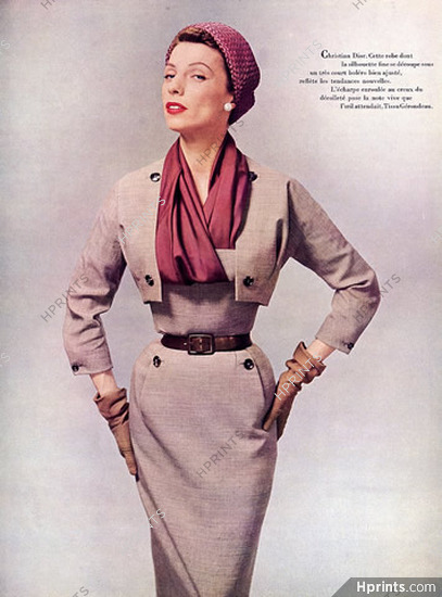 Christian Dior 1952 Fashion Photography, Gerondeau