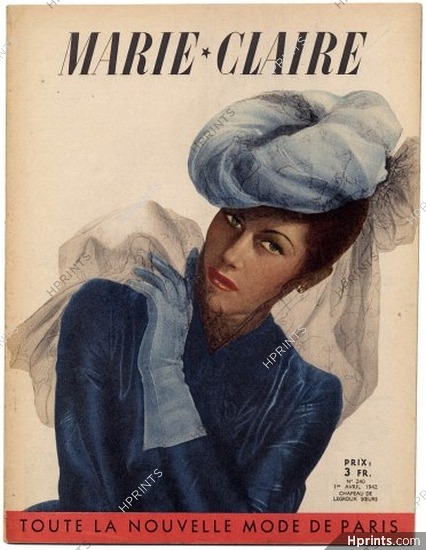 Marie Claire 1942 N°240 Collections, 24 pages