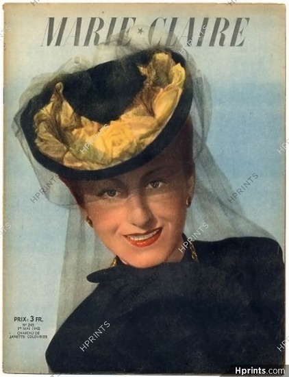 Marie Claire 1942 N°243 Janette Colombier, 20 pages