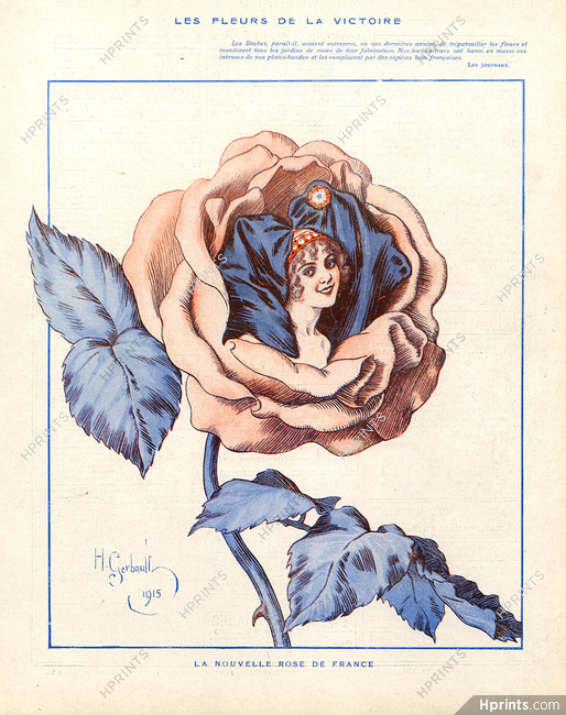 Gerbault 1915 "Les Fleurs de la Victoire" The New French Rose