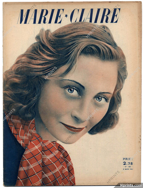 Marie Claire 1941 N°189 Michèle Morgan, 28 pages