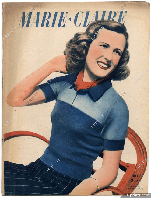 Marie Claire 1941 N°196 Hermès, 28 pages