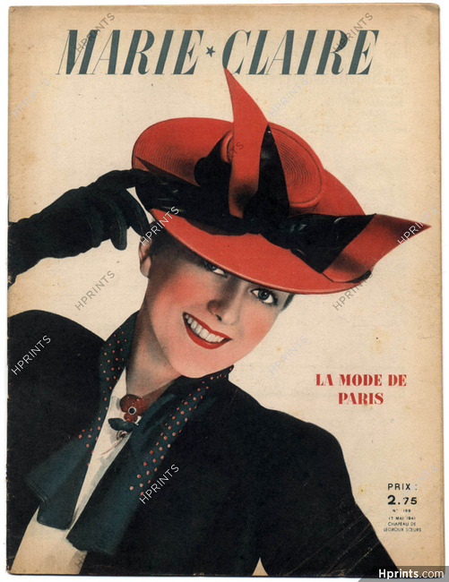 Marie Claire 1941 N°199 Gruau Collections, 28 pages