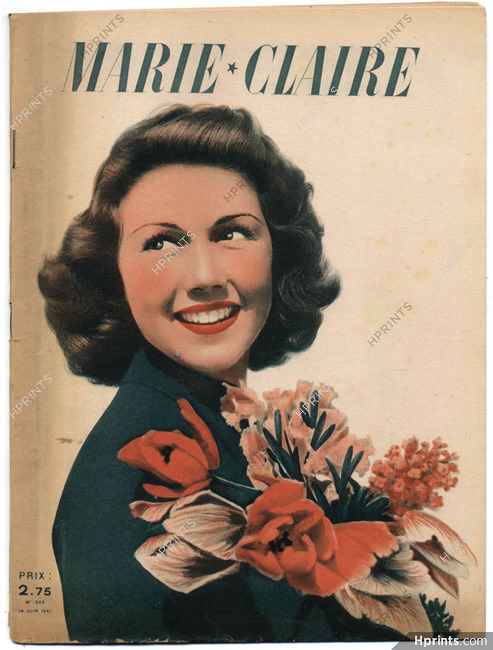 Marie Claire 1941 N°203 René Gruau, 28 pages