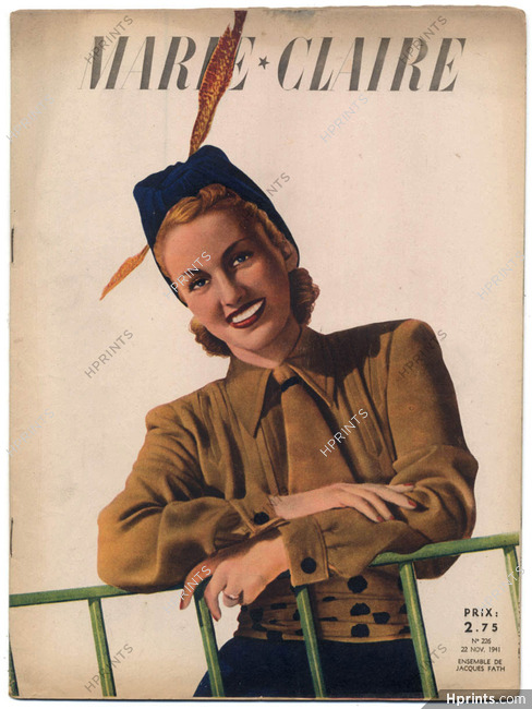 Marie Claire 1941 N°226 Jacques Fath, 28 pages
