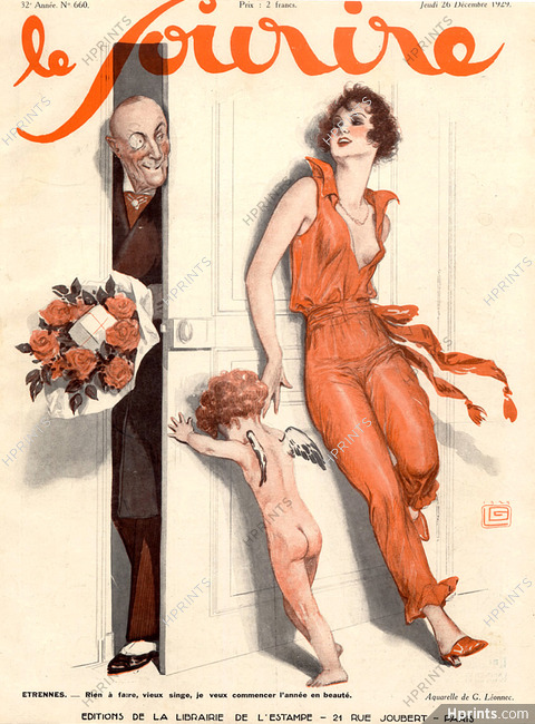 Georges Léonnec 1929 New Year's Gift