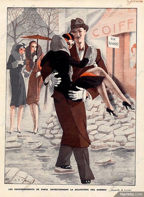 Fabius Lorenzi 1931 Flooding Paris