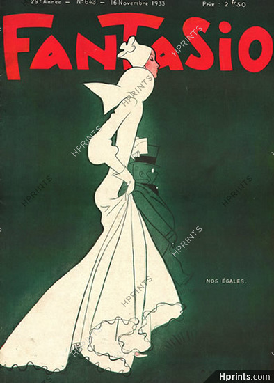Bernad 1933 ''Nos Egales'' Fantasio, Elegant Parisienne