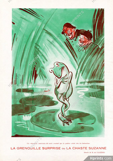 De Valério 1933 ''La Chaste Suzanne'' Frog