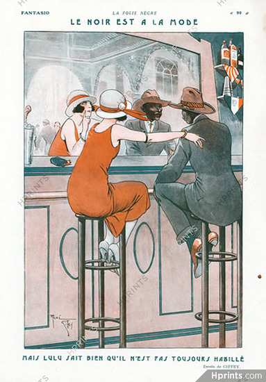 René Giffey 1926 ''Le Noir est à la Mode'' Bar