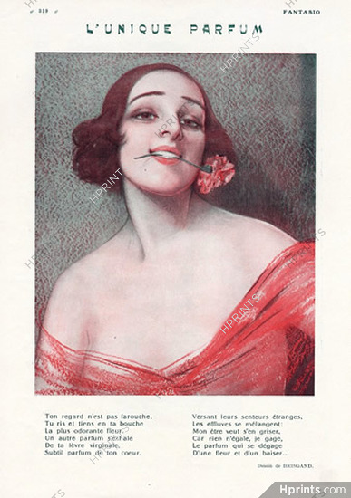 Brisgand 1923 ''L'Unique Parfum'' Attractive Girl