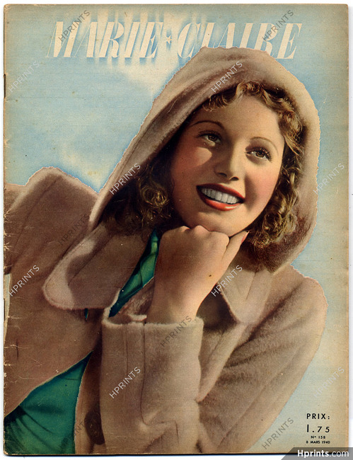 Marie Claire 1940 N°158 Annie Vernay Claude Saint-Cyr