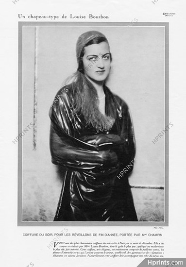 Louise Bourbon 1930 Mme Champin, Photo d'Ora