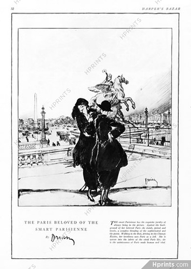 Etienne Drian 1921 ''The Paris beloved of the smart Parisienne''