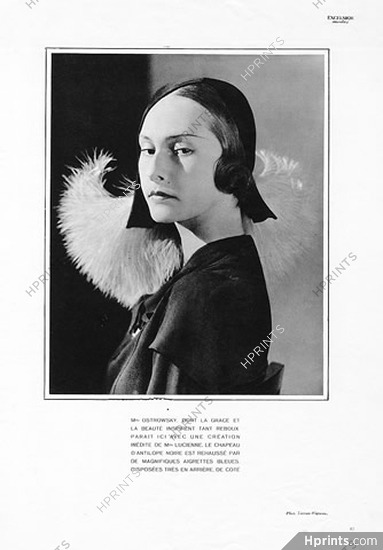 Lucienne (Millinery) 1930 Photo Lecram-Vigneau
