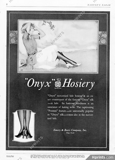 Onyx Hosiery (Stockings) 1921