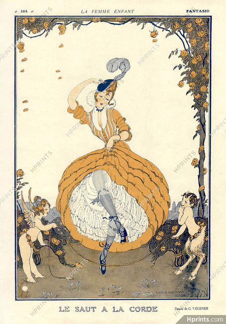 Gerda Wegener 1915 Woman-Child, The Skipping, Dancer