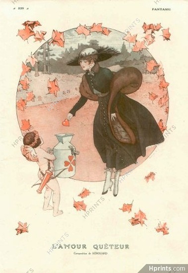 Chéri Hérouard 1915 Elegant Angel Collector Autumn