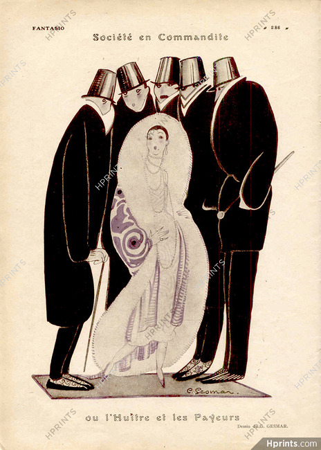 L'Huître et les Payeurs, 1921 - Charles Gesmar