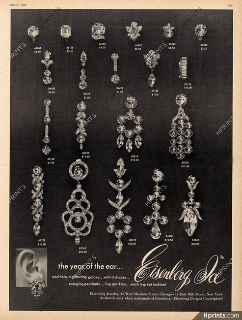 Eisenberg 1967 Jewelry Pendants