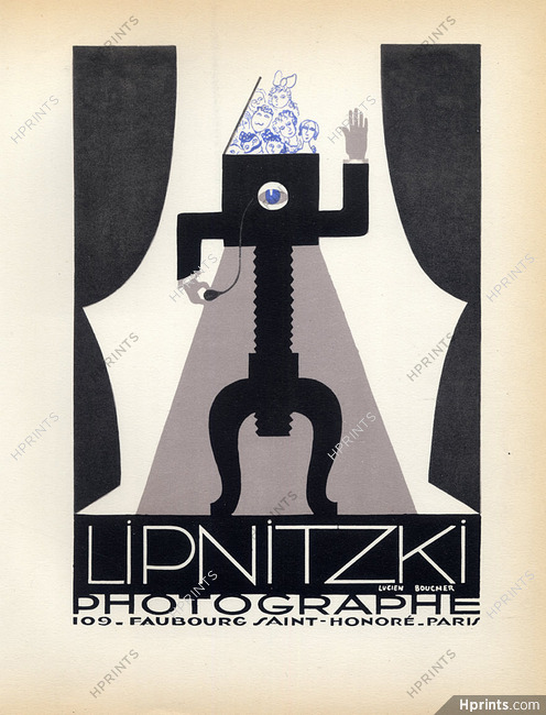 Lipnitzki (Photographer) 1928 Lithograph PAN P.Poiret Lucien Boucher