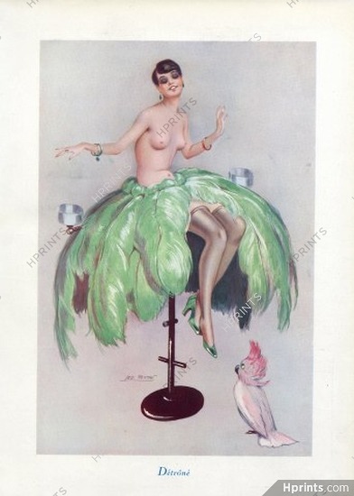 Leo Fontan 1928 Détroné, Topless, Parrot