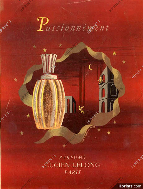 Lucien Lelong (Perfumes) 1947 Jean Picart Le Doux