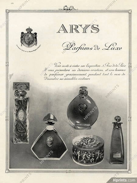 Arys (Perfumes) 1921 Fox-Trot L'Amour dans le Coeur.. Art Nouveau Style