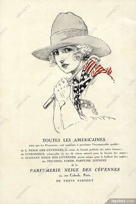 Neige des Cevennes (Cosmetics) 1927 Maurice Milliere American Girl Scout
