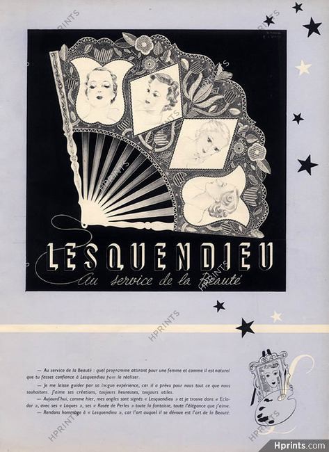 Lesquendieu (Cosmetics) 1936 De Valerio