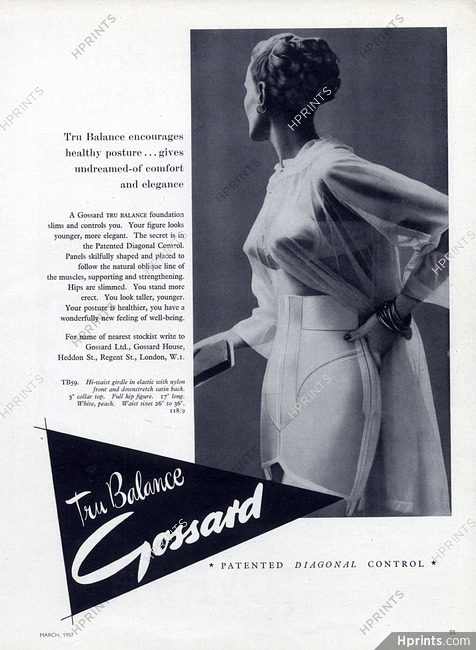 Gossard (Lingerie) 1957 Girdle, Negligee