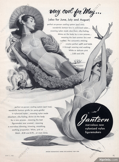 Jantzen (Lingerie) 1951 Girdle, Brassiere