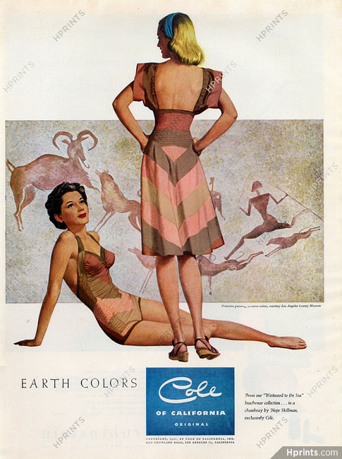 Cole of California (Swimwear) 1947 Beachwear